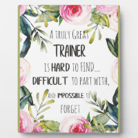 Trainer appreciation Quote Thank you grateful