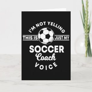 Trainer Coaching Soccer Coach Mom Dad Voice  Card