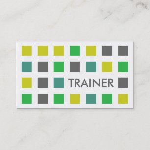 TRAINER (mod squares) Business Card
