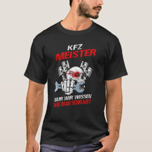 Trainers Car Mechanics Car Master Workshop Ladder T-Shirt
