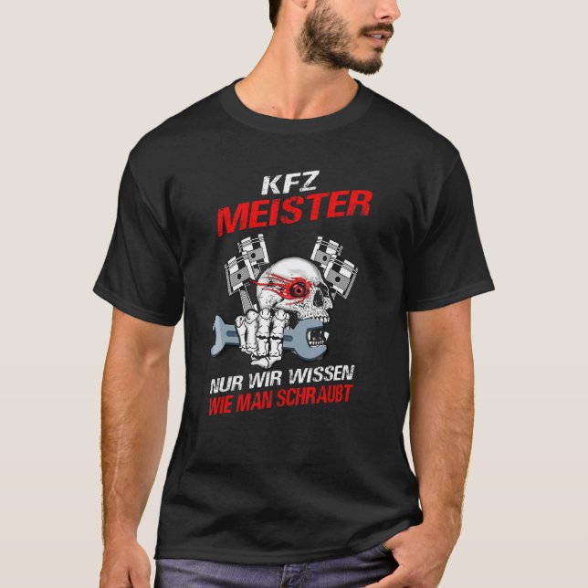 Trainers Car Mechanics Car Master Workshop Ladder T-Shirt (Front)