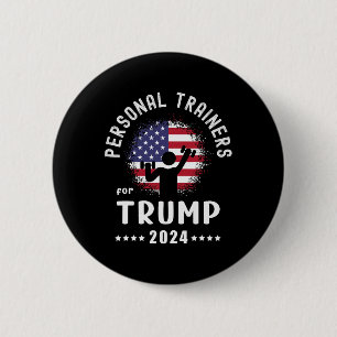 Trainers For Trump 2024 American Flag Vote Trump 6 Cm Round Badge