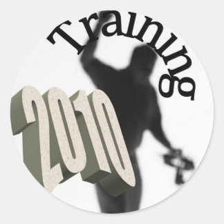 Training 2010 classic round sticker