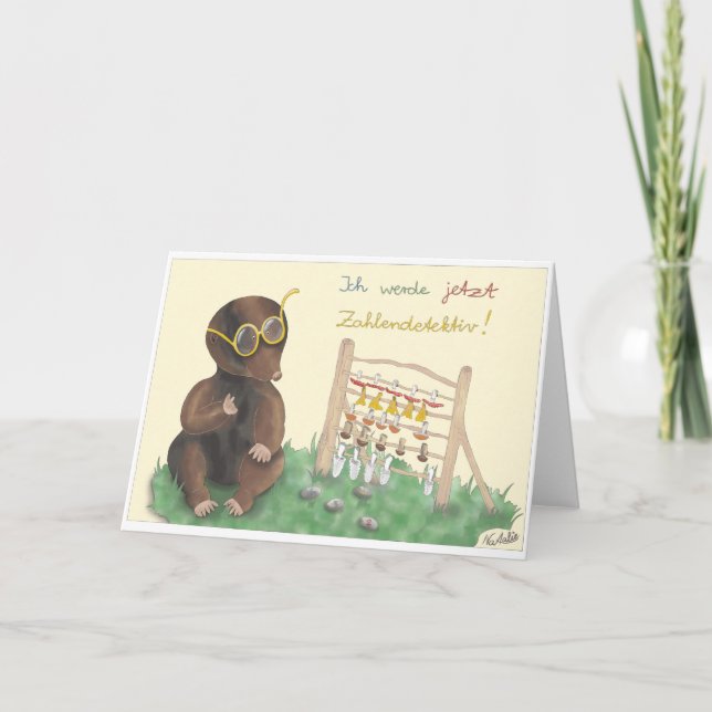 Training card - lovingly hand-drawn boy (Front)