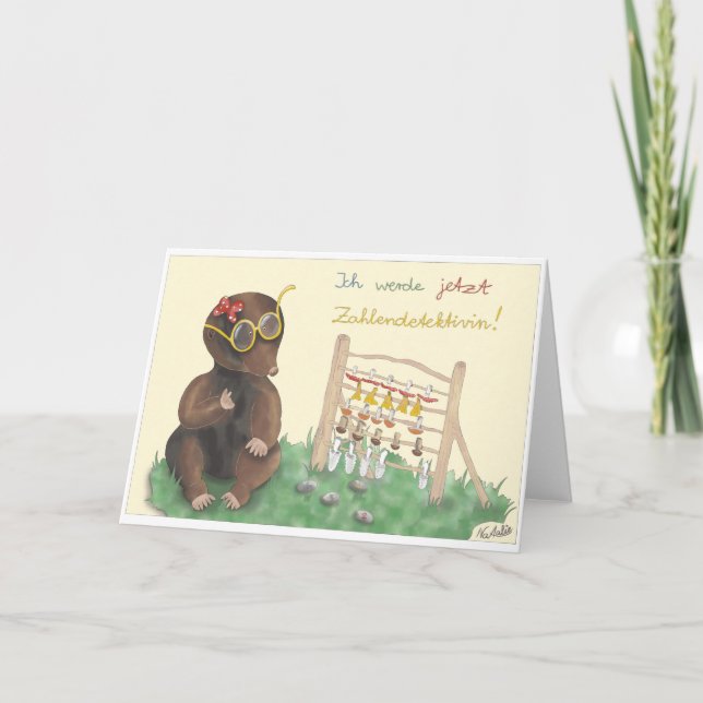 Training card - lovingly handdrawn girl (Front)