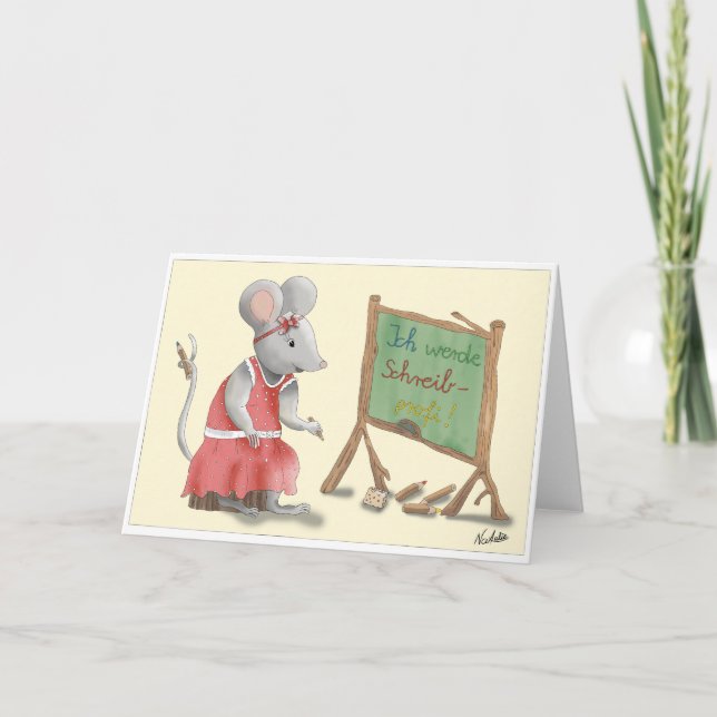 Training card - lovingly handdrawn girl (Front)