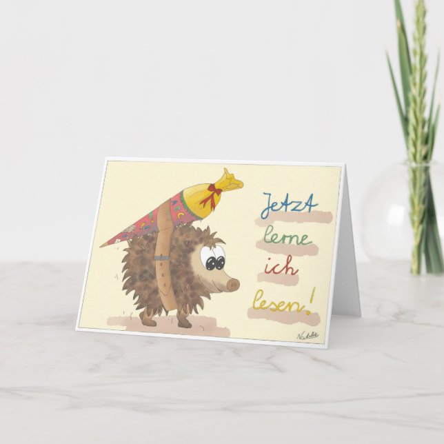 Training card - lovingly handdrawn girl (Front)