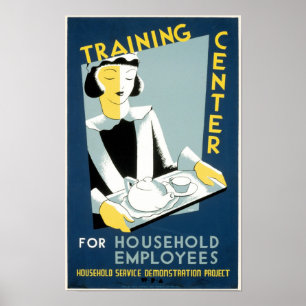 Training Centre For Household Employees Poster