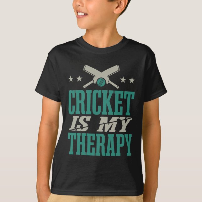 Training Cricket Player Cricket  T-Shirt (Front)