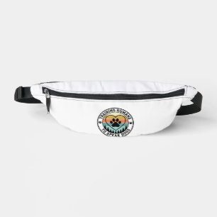 Training Humans to Speak Dogs Vintage Paw Badge_1 Bum Bags
