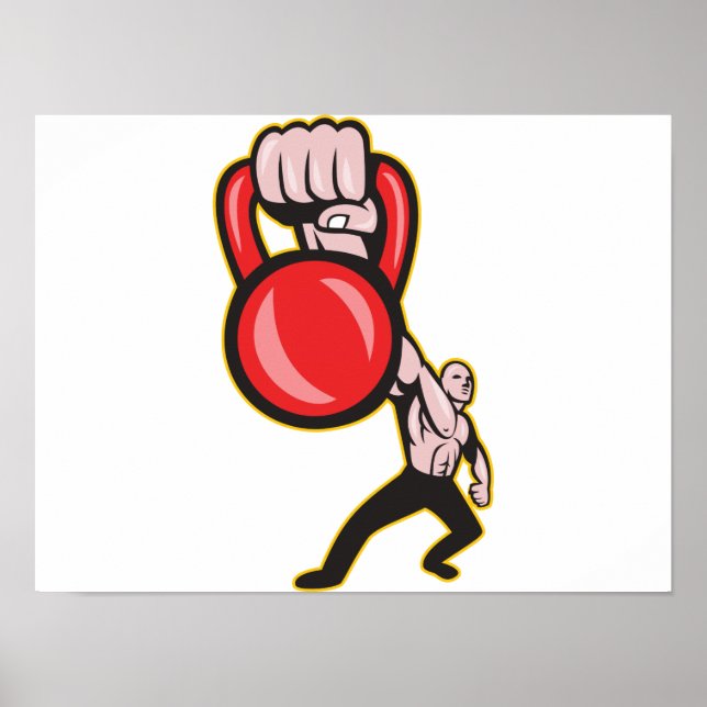 Training Lifting Kettlebell Front Poster (Front)
