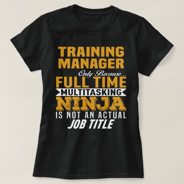 Training Manager T-Shirt (Design Front)