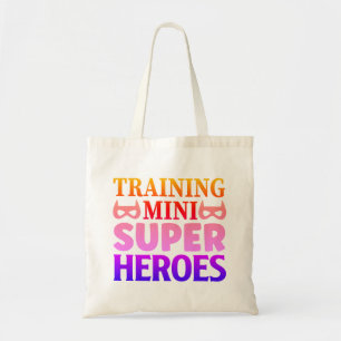 Training Mini Supper Heroes Teacher Gift Tote Bag