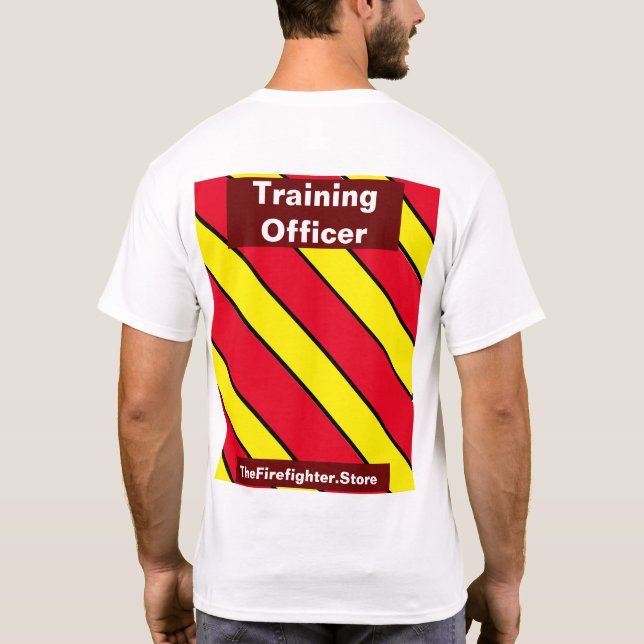 Training Officer Flames Red/Yellow T-Shirt (Back)