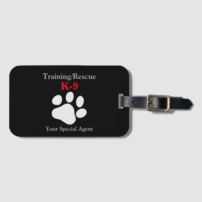 training / rescue  luggage tag (Front Horizontal)