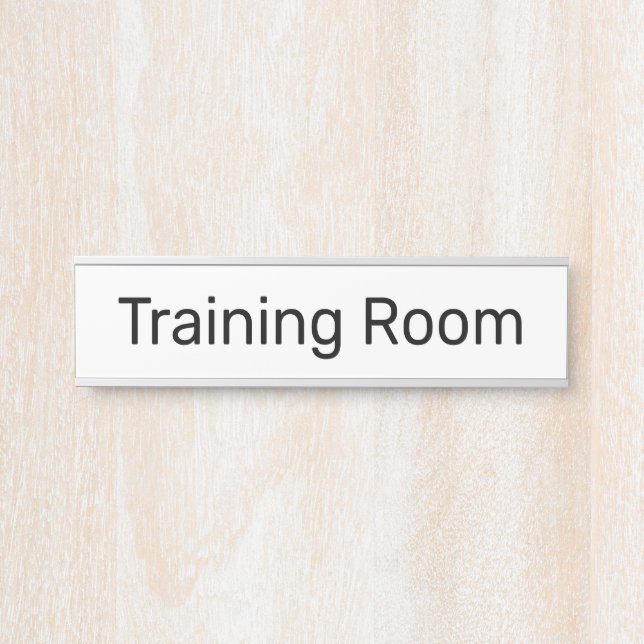 Training Room White Door Sign (Front)