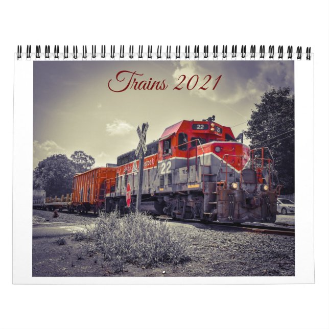 Trains 2021 calendar (Cover)