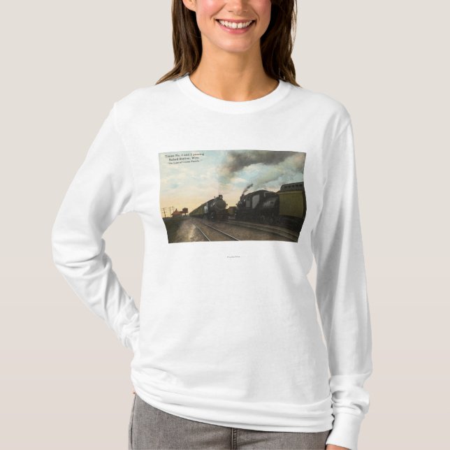 Trains #4 and #5 Passing T-Shirt (Front)