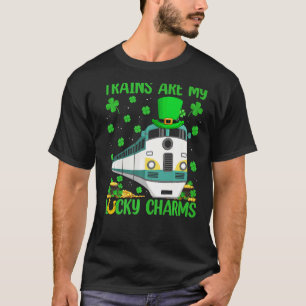Trains Are My Lucky Charms Train St Patrick S Day T-Shirt