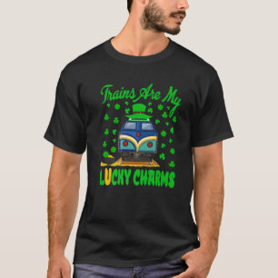 Trains Are My Lucky Charms Train St. Patrick's Day T-Shirt