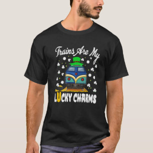 Trains Are My Lucky Charms Train St. Patrick's Day T-Shirt