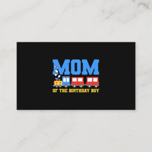 Trains Birthday Theme Mum Birthday Boy Train Birth Business Card