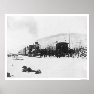 Trains & Dogs Alaska 1916 Poster
