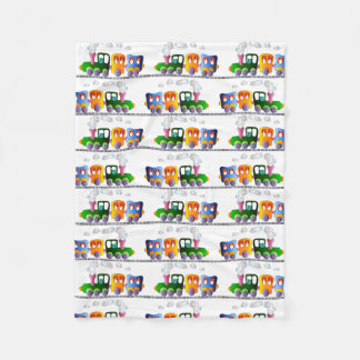 Trains Fleece Blanket