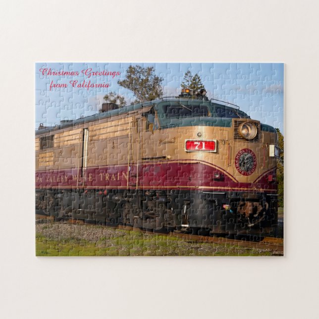 Trains of California.  Jigsaw Puzzle (Horizontal)