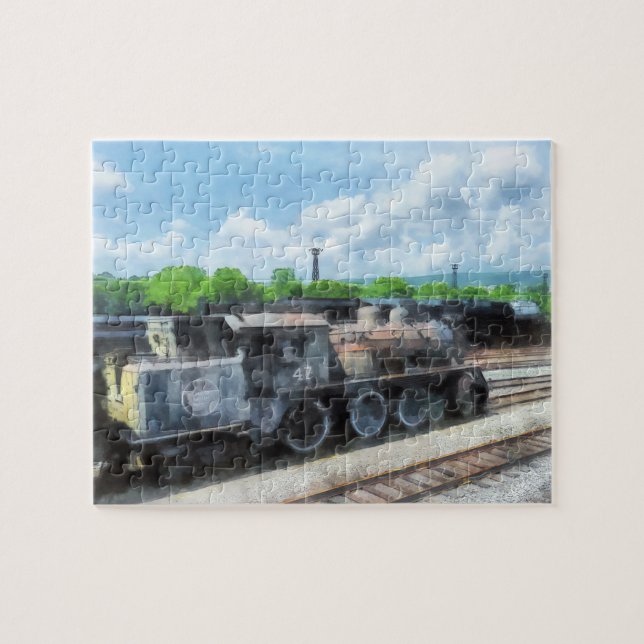 Trains - Old Locomotive Jigsaw Puzzle (Horizontal)