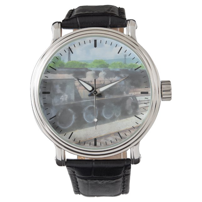 Trains - Old Locomotive Watch (Front)