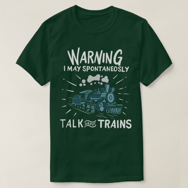Trains Railroad Steam Engine 1 T-Shirt (Design Front)