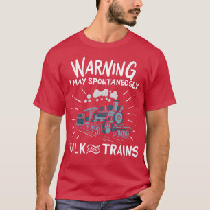 Trains Railroad Steam Engine T-Shirt