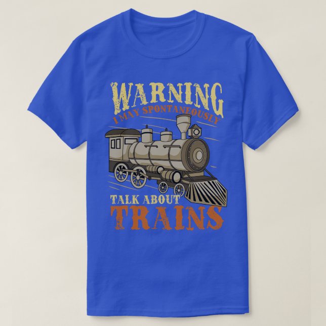 Trains Railroad Train Lover 1 T-Shirt (Design Front)