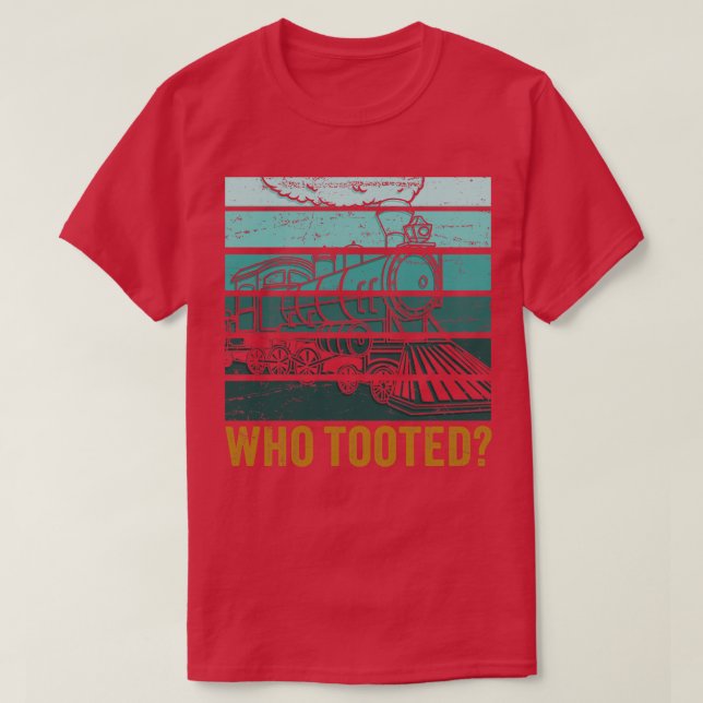 Trains Railroad Vintage T-Shirt (Design Front)