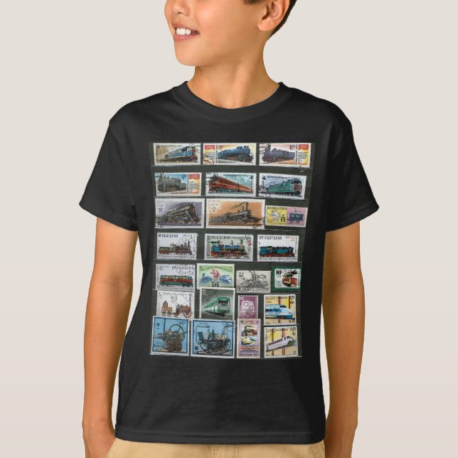 Trains railways locomotives 4 T-Shirt (Front)