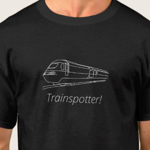 Trainspotter Train Spotter Railfan UK Railway  HST T-Shirt