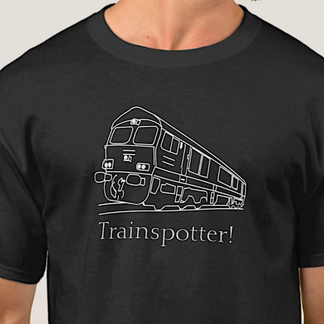 Trainspotter Train Spotter Railfan UK Railway      T-Shirt (Creator Uploaded)