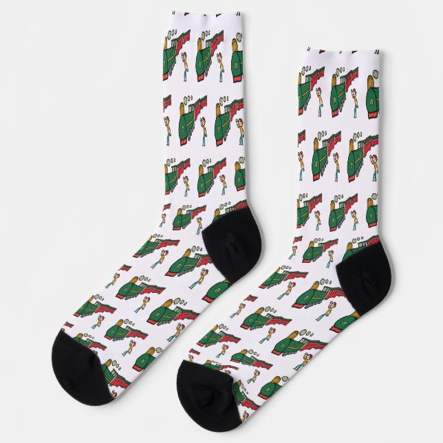 Trainspotting Socks (Left)