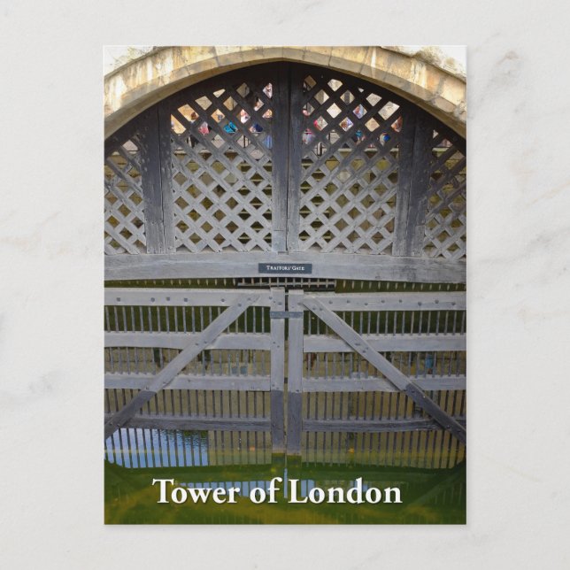 Traitors' Gate, Tower of London, England UK Postcard (Front)