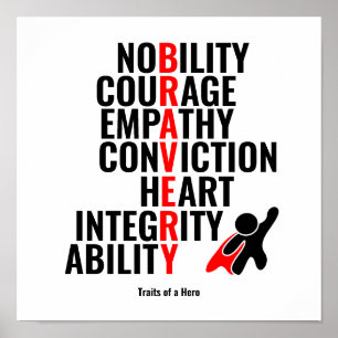 Traits of a Hero Poster