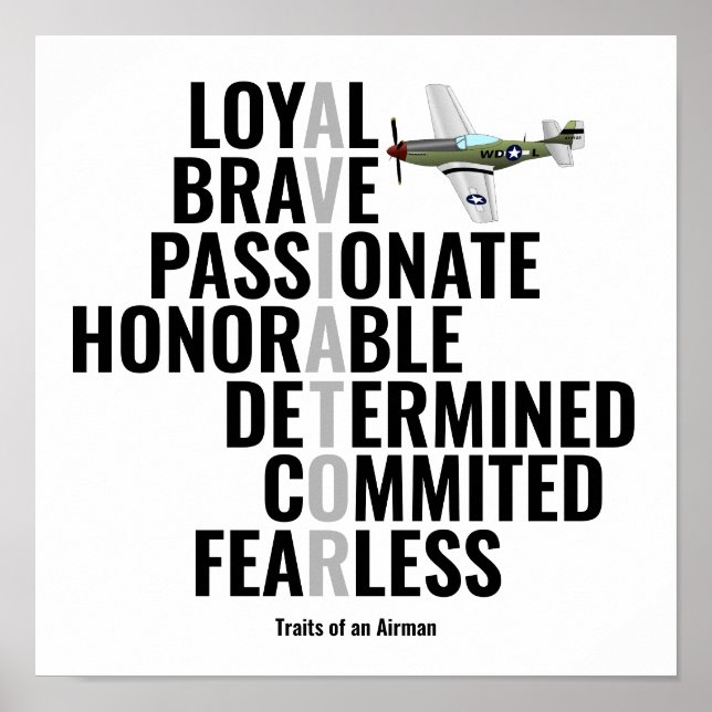 Traits of an Airman Poster (Front)