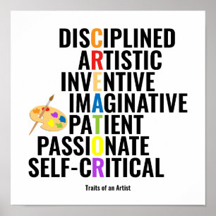 Traits of an Artist Poster
