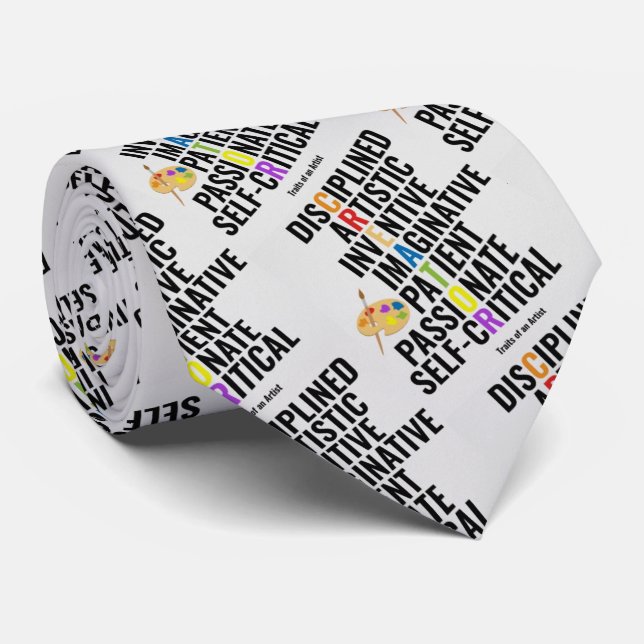 Traits of an Artist Tie (Rolled)