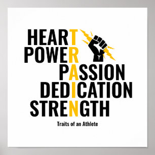 Traits of an Athlete Poster