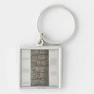 Trajan's Column (engraving) Key Ring