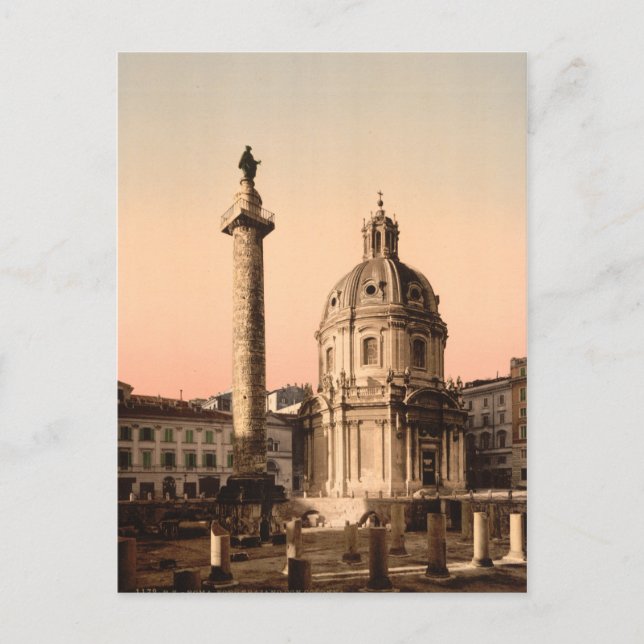 Trajan's Column, Rome, Lazio, Italy Postcard (Front)
