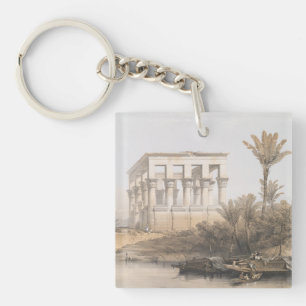Trajan's Kiosk, hypaethral Temple at Philae Egypt Key Ring