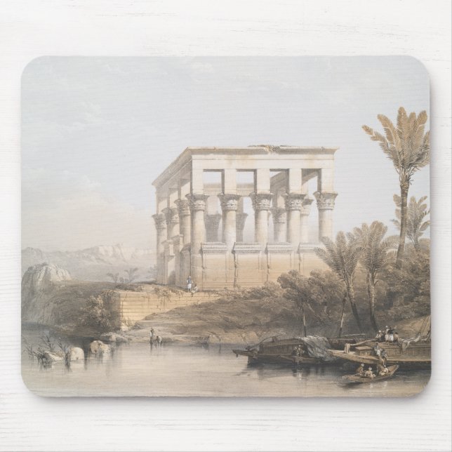 Trajan's Kiosk, hypaethral Temple at Philae Egypt Mouse Mat (Front)
