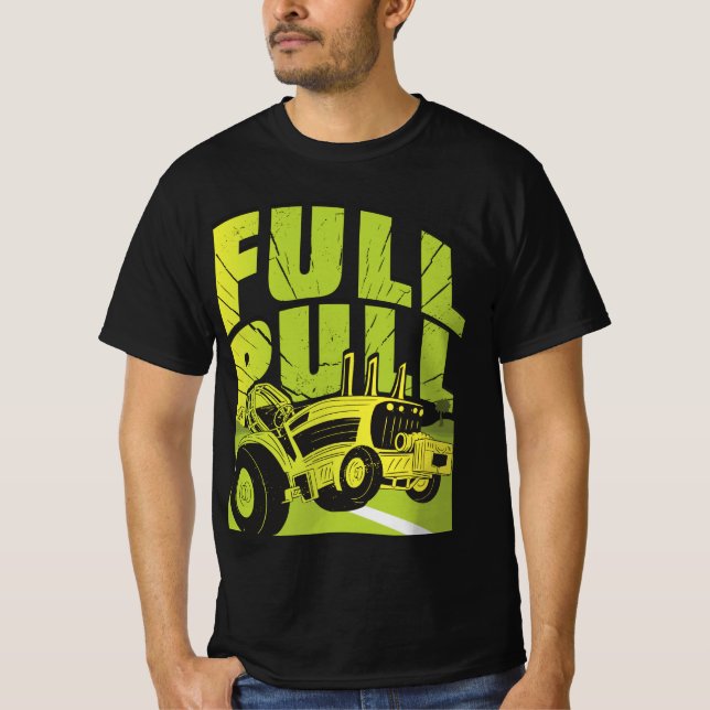 Traktor Pulling T-shirt Acryl Wandkunst Poster (Front)